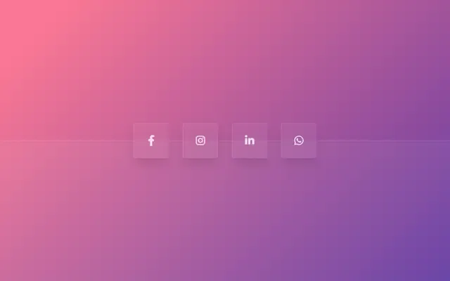 Aperçu de Social Icon Glassmorph