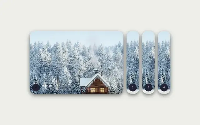 Aperçu de Card Slider (CSS only)