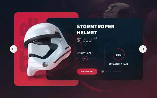 Aperçu de Star Wars Product Slider