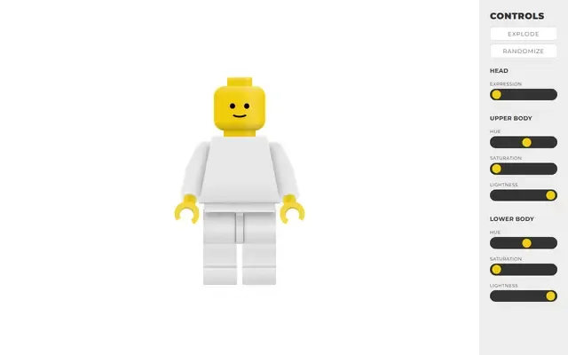 Aperçu de CSS LEGO Minifigure Maker