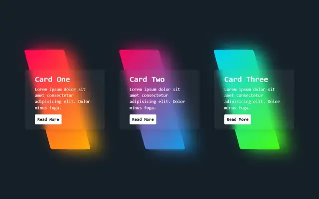 Aperçu de Neon Animated Card