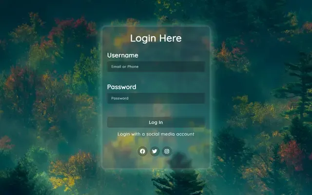 Aperçu de Log In Form