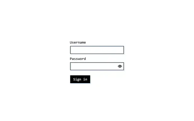 Aperçu de Password Input (light)