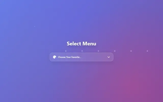 Aperçu de Select Menu